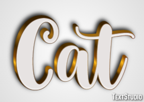 Cat Effetto testo