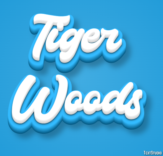 Tiger Woods Metin Efekti