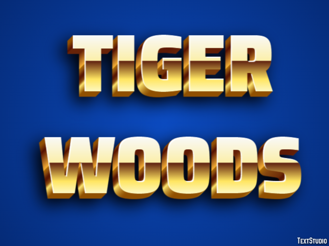 Tiger Woods Metin Efekti