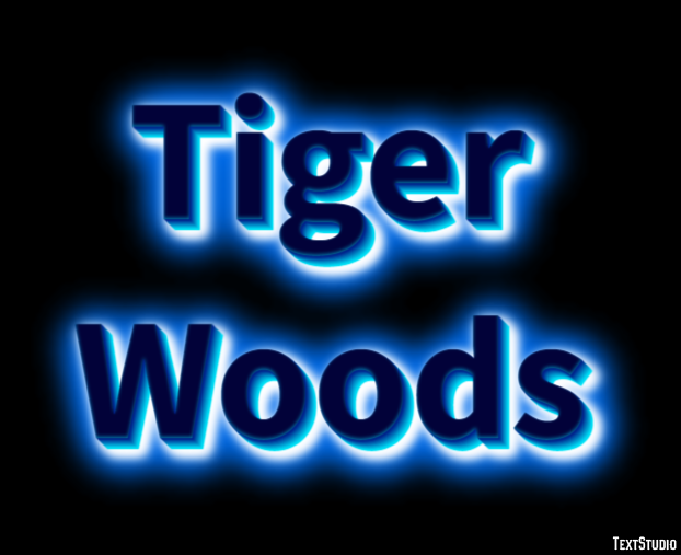 Tiger Woods Tekst Effect