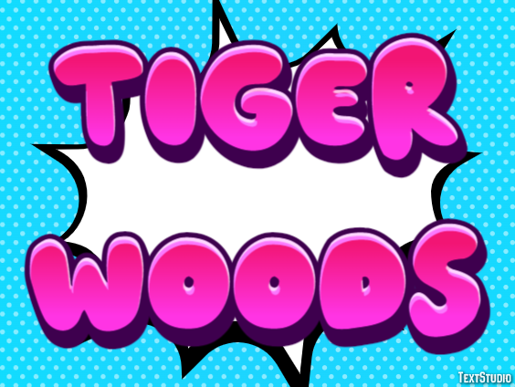 Tiger Woods Tekst Effect