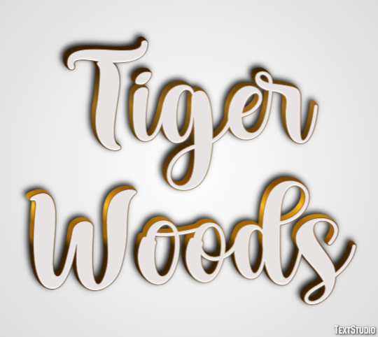 Tiger Woods Metin Efekti