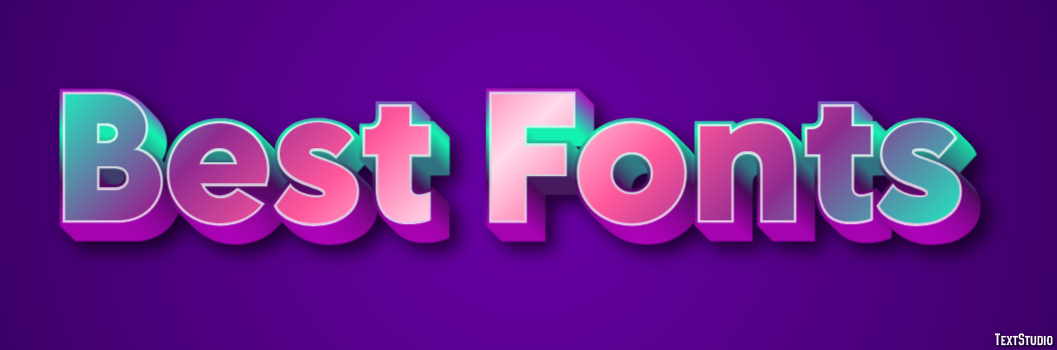 Best Fonts Text Effect