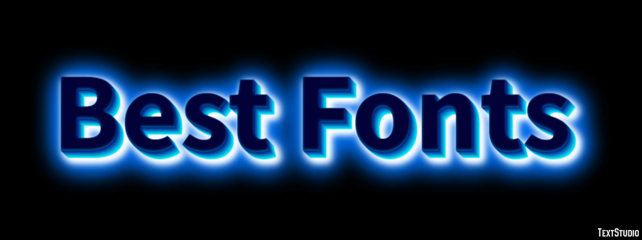 Best Fonts Efeito do texto