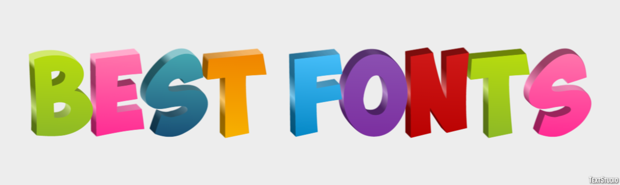Best Fonts Efeito do texto