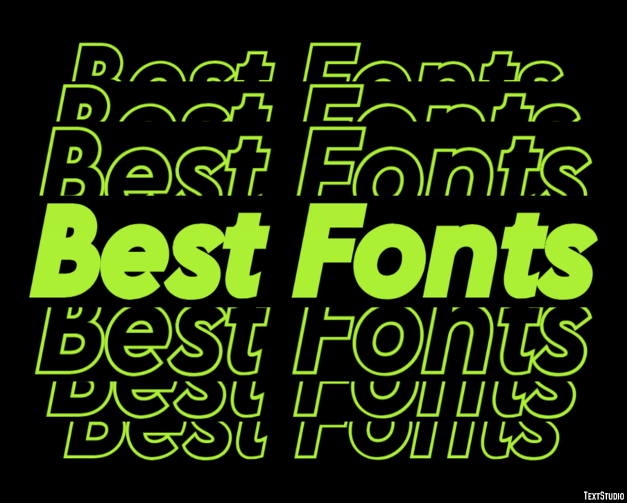 Best Fonts Text Effect