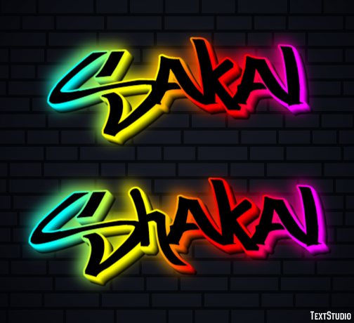 шакал shakal Эффект текста