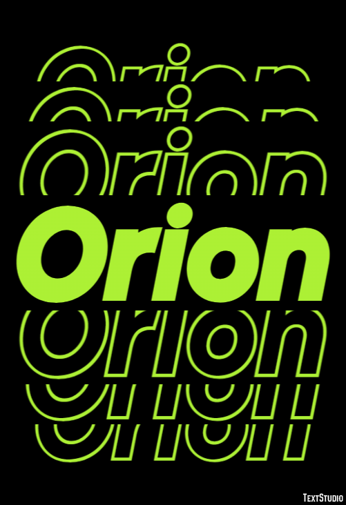 Orion Efekt tekstowy