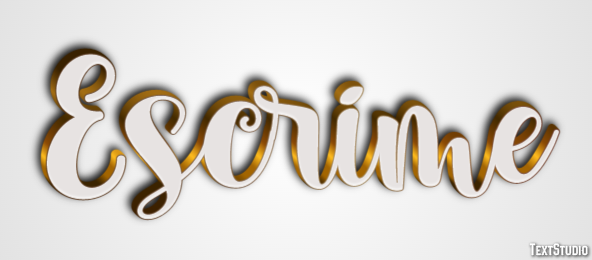 Escrime Effetto testo