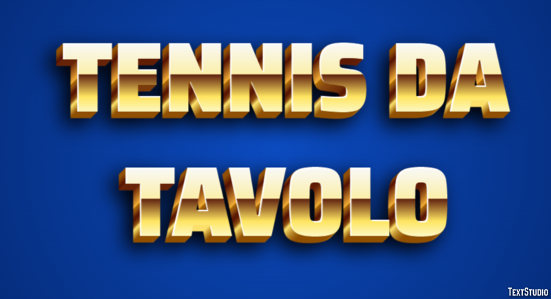 Tennis da tavolo Effetto testo