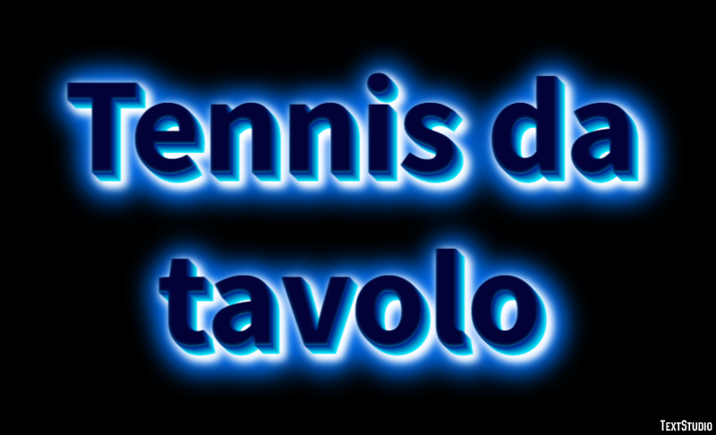 Tennis da tavolo Effetto testo