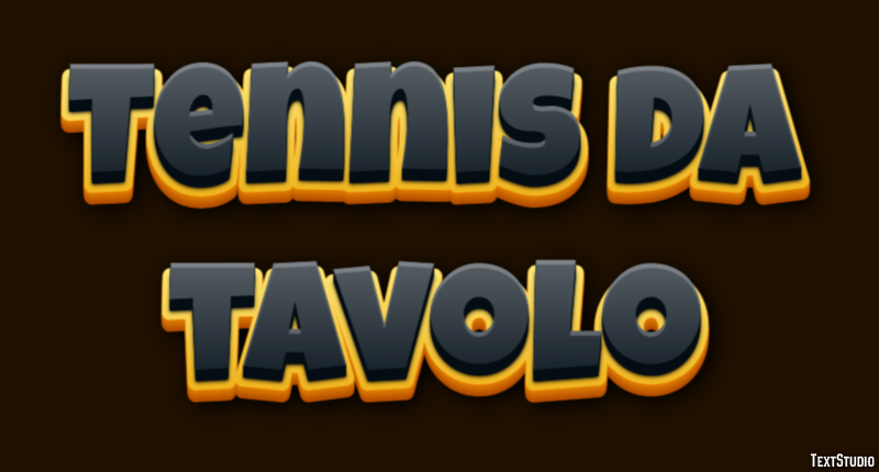 Tennis da tavolo Effetto testo