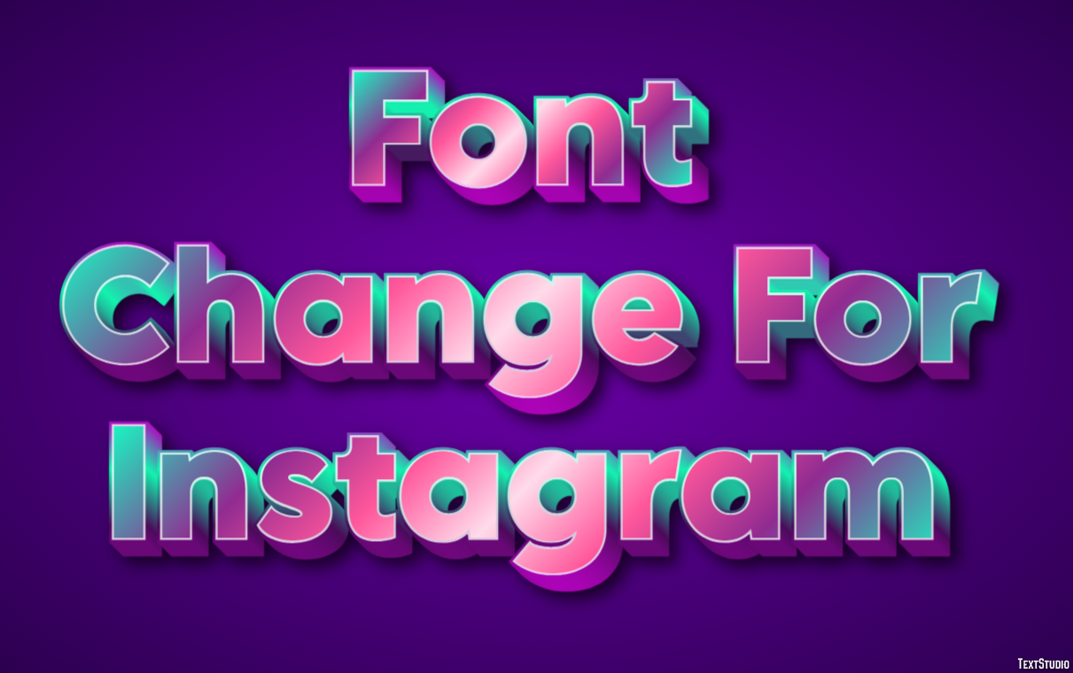 Font Change For Instagram テキスト効果