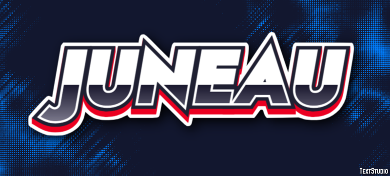 Juneau Texteffekt