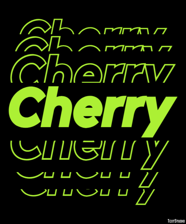 Cherry Effetto testo