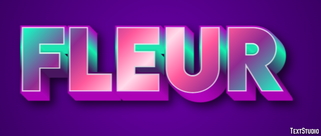 Fleur Effet de texte