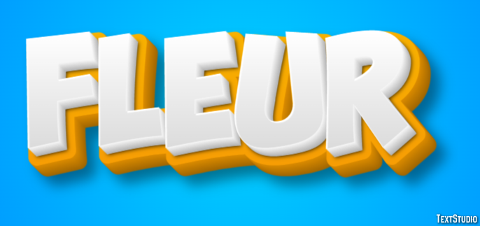 Fleur Effet de texte