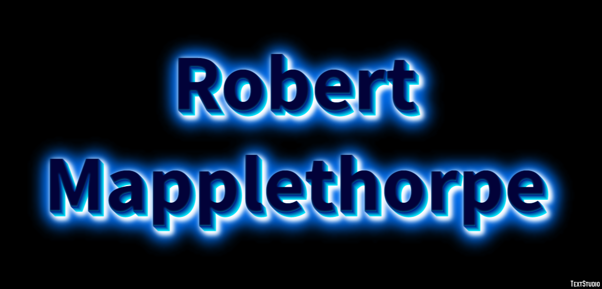 Robert Mapplethorpe Text Effect