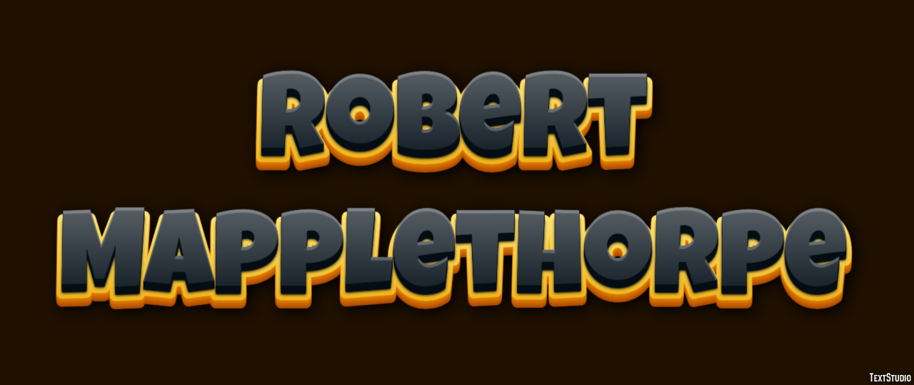 Robert Mapplethorpe Text Effect