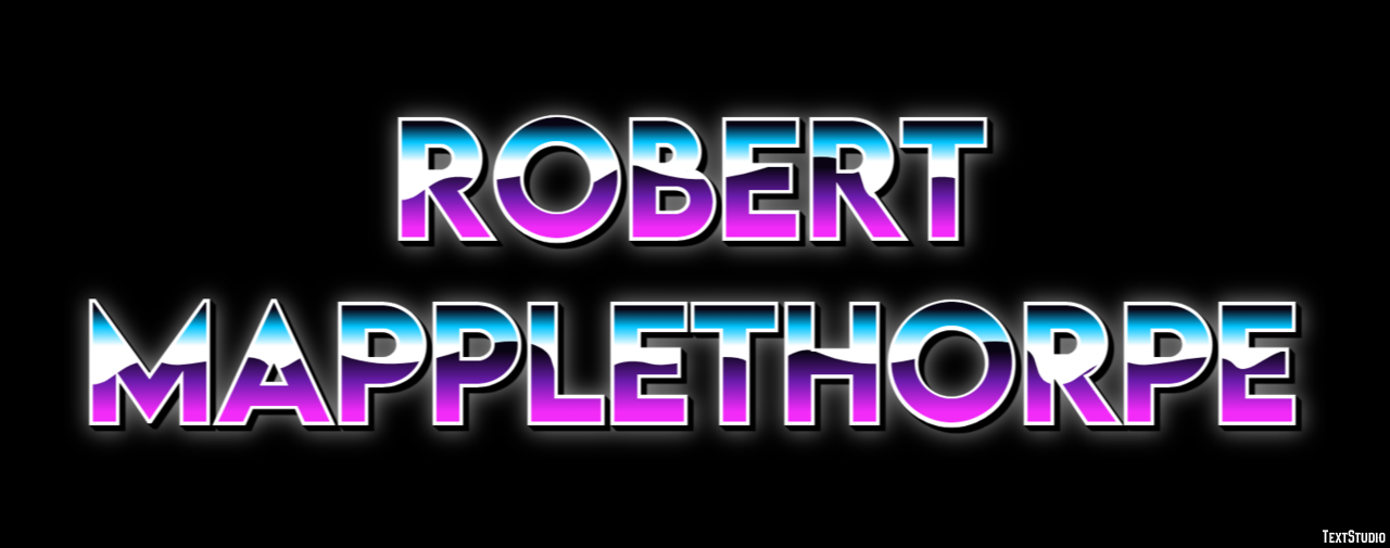 Robert Mapplethorpe Effetto testo
