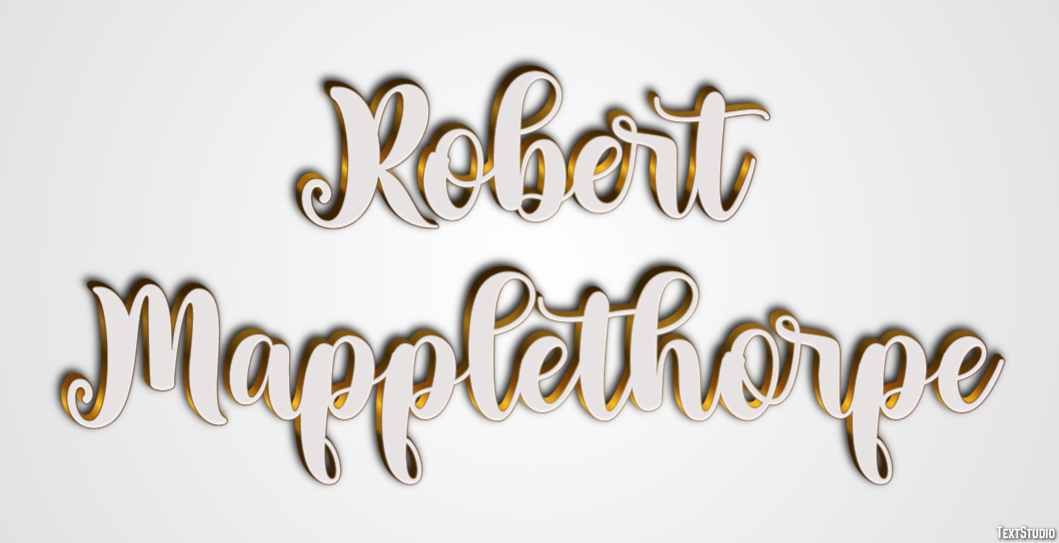 Robert Mapplethorpe Text Effect