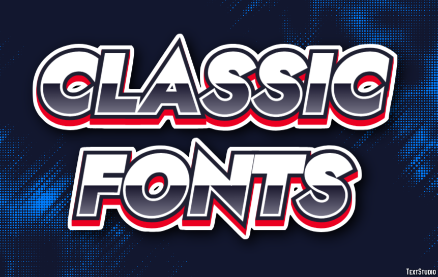 Classic Fonts Texteffekt