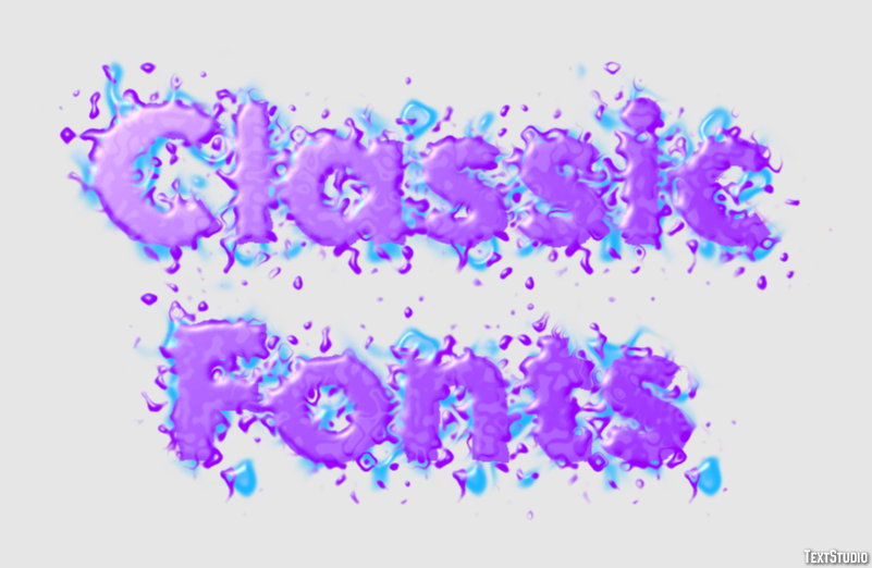 Classic Fonts Texteffekt