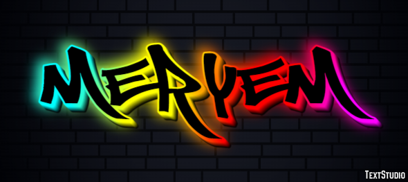 Meryem Text effect