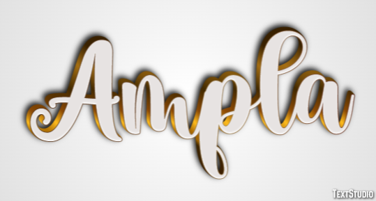 Ampla Tekst Effect