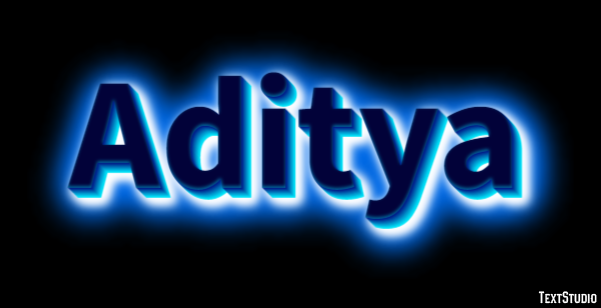 Aditya Text Effect