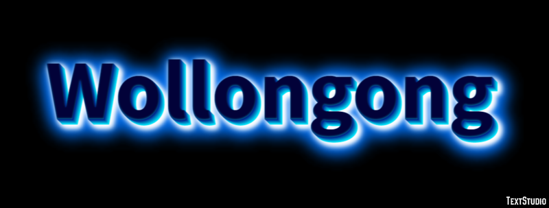 Wollongong Effetto testo