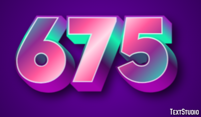 675 Efecto de Texto