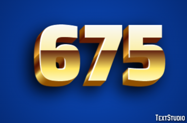 675 Efecto de Texto