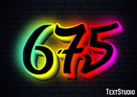 675 Efecto de Texto