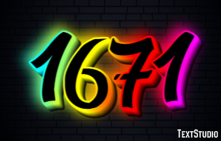 1671 Texteffekt