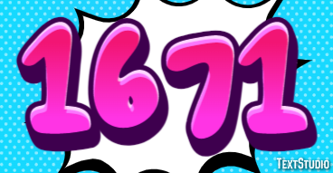 1671 Texteffekt