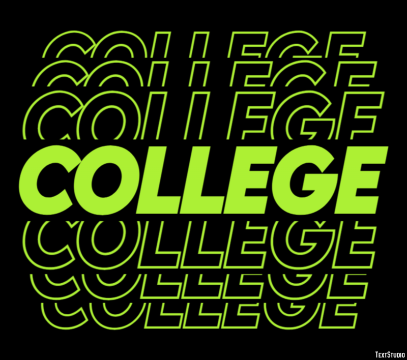 College Text Effect