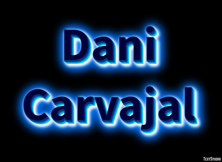 Dani Carvajal Text Effect