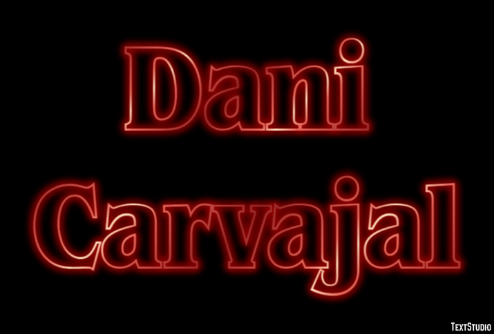 Dani Carvajal Text Effect