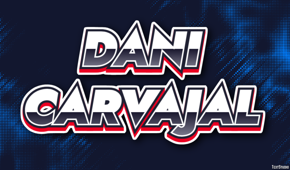Dani Carvajal Text Effect