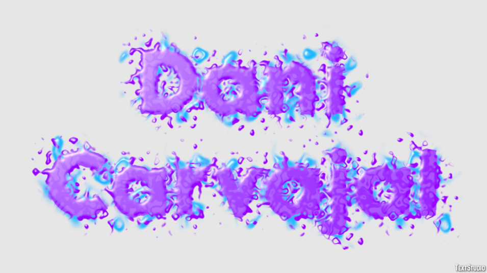 Dani Carvajal Text Effect
