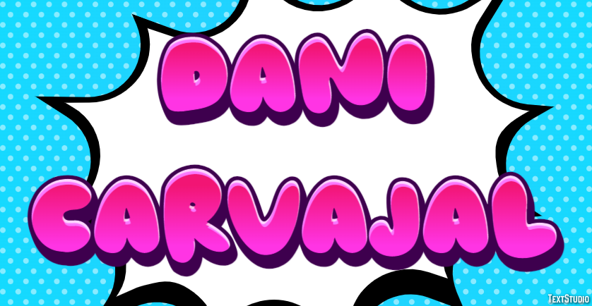 Dani Carvajal Text Effect