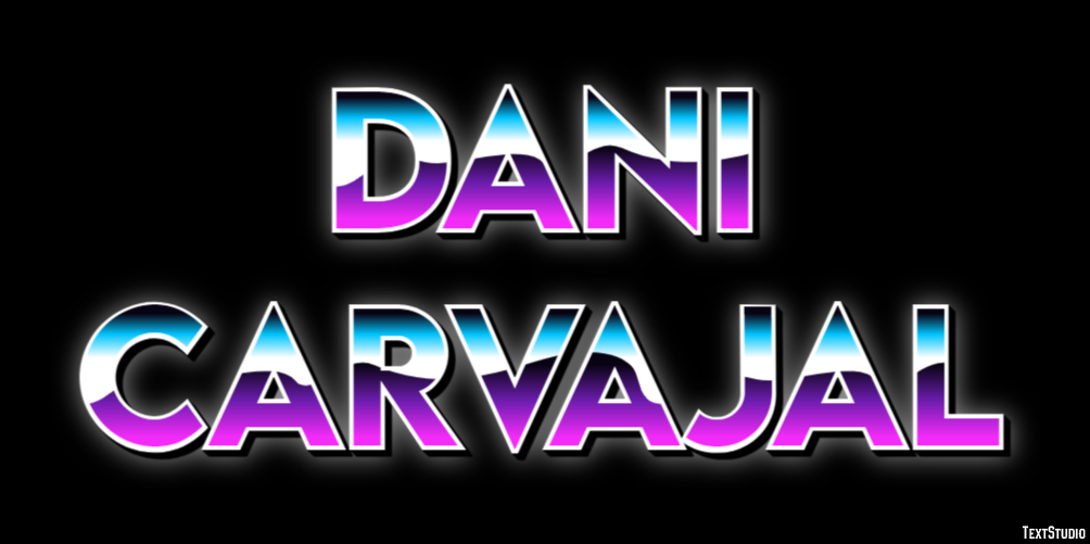 Dani Carvajal Text Effect