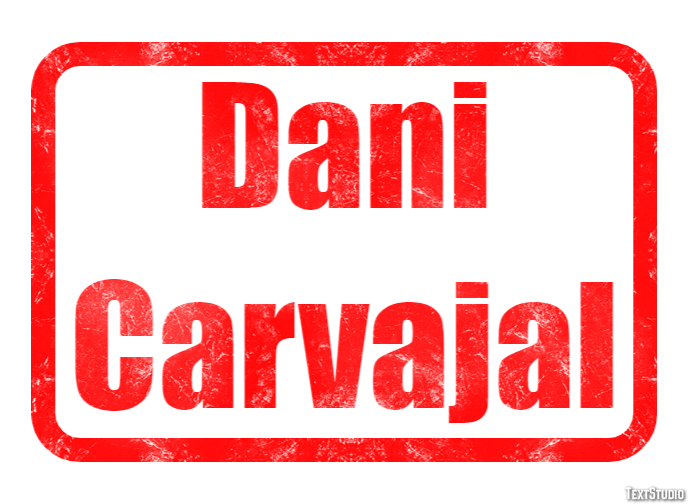 Dani Carvajal Text Effect