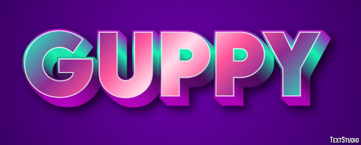 Guppy Effet de texte