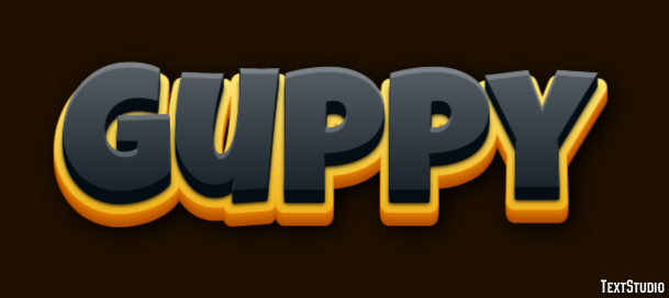 Guppy Effet de texte