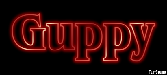 Guppy Effet de texte