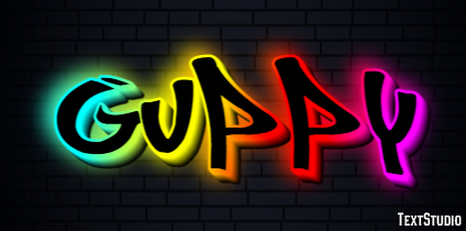 Guppy Effet de texte