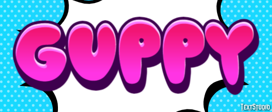 Guppy Effet de texte