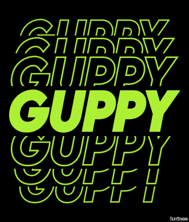 Guppy Texteffekt
